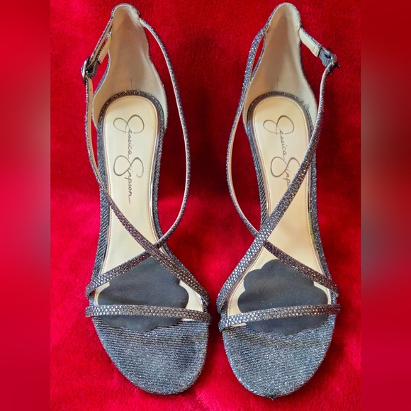 Jessica Simpson Black Strappy Sandals - Picture 1 of 7